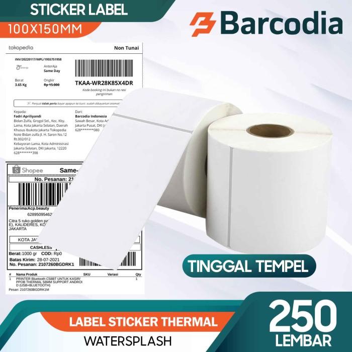 

Termal | Kertas Label Barcode Thermal 100 X 150 Mm