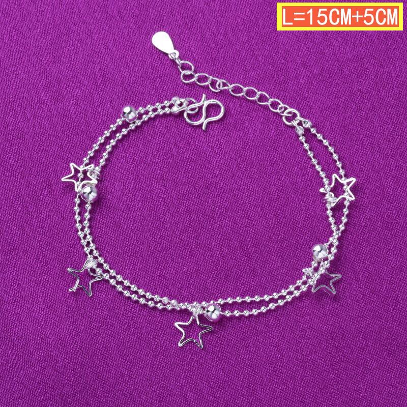 50 gaya 925 gelang perak asli, aksesoris perhiasan fashion Jepang dan Korea-38