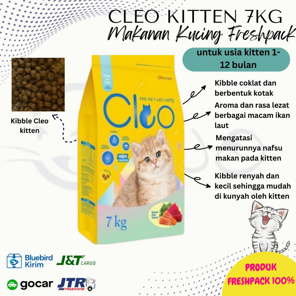 KHUSUS EKSPEDISI CLEO KITTEN OCEAN FISH 7 KG 7KG CAT FOOD CATFOOD