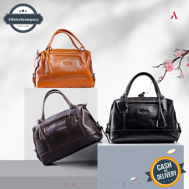 REVEN LEATHER - Tas Jinjing / Slempang Kulit Asli Wanita Alona Freya Kulit Asli
