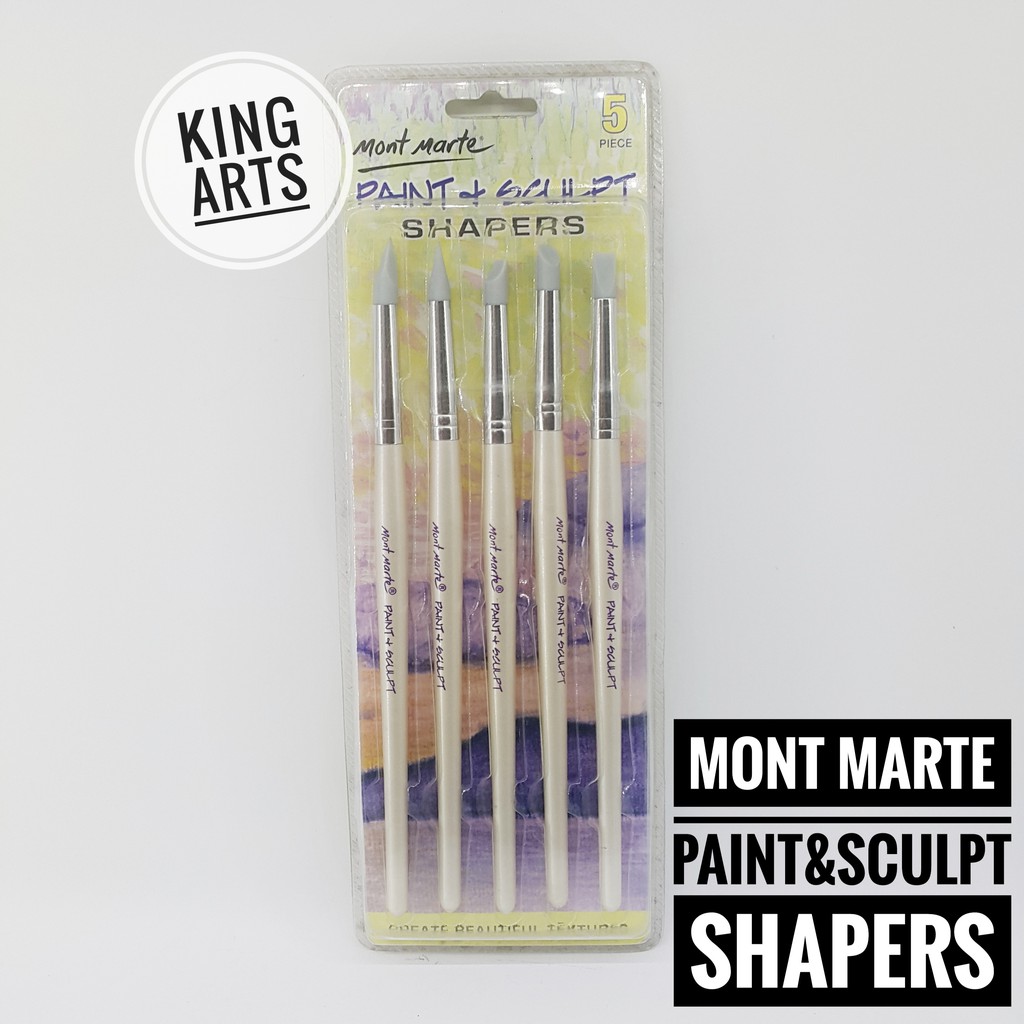 

Mont Marte Paint & Sculpt Shapers 5pcs / Kuas Lukis Set 5