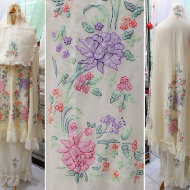 Mukena Asli Bukittinggi (Sulam Bayang)