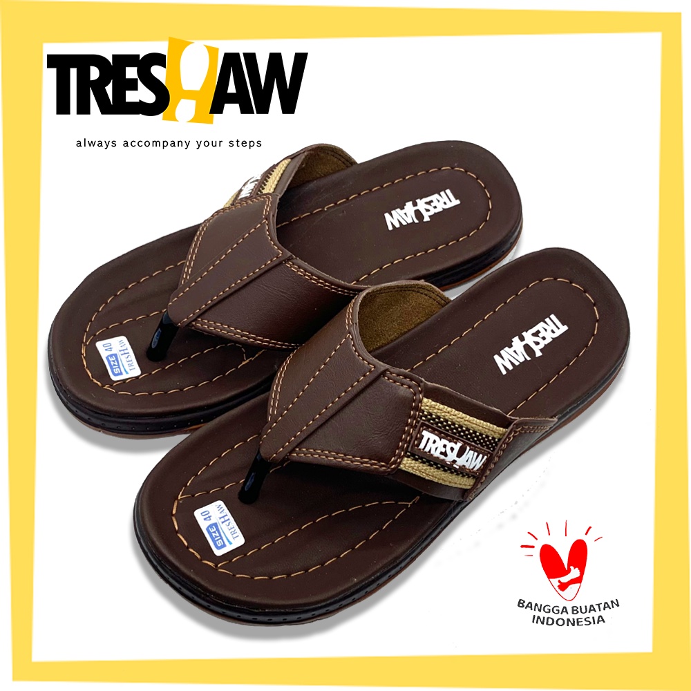 Sandal Jepit Pria Treshaw Original High Quality | Sandal Casual | Sandal Cowok Distro