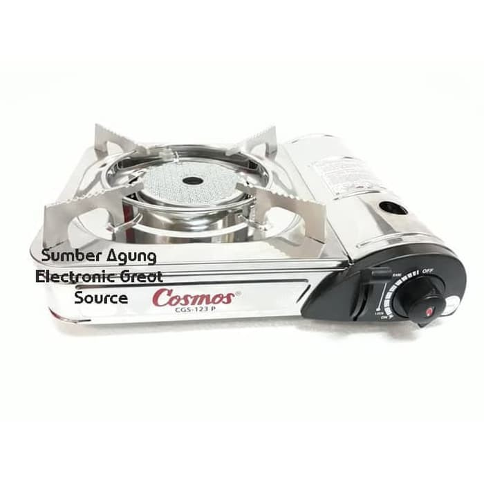 Kompor Portable 1Tungku CGC123P Cosmos Stainless Awet 2in1