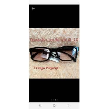 kaca mata baca umur double focus untuk baca dan jalan khusus lansia 40 sd 75