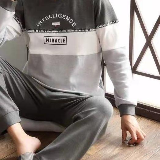 ♙ Piyama Pria Baju Tidur Pria - Lengan Panjang Celana Panjang - Piyama Laki ❉