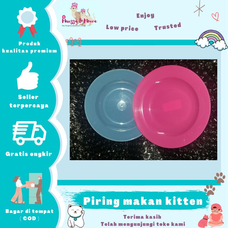 Jual tempat makan kitten / piring hewan / tempat makan kucing kecil