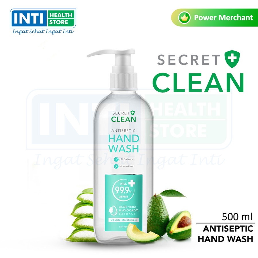 Secret Clean | Hand Wash Antiseptic 500 ml | Sabun Cuci Tangan