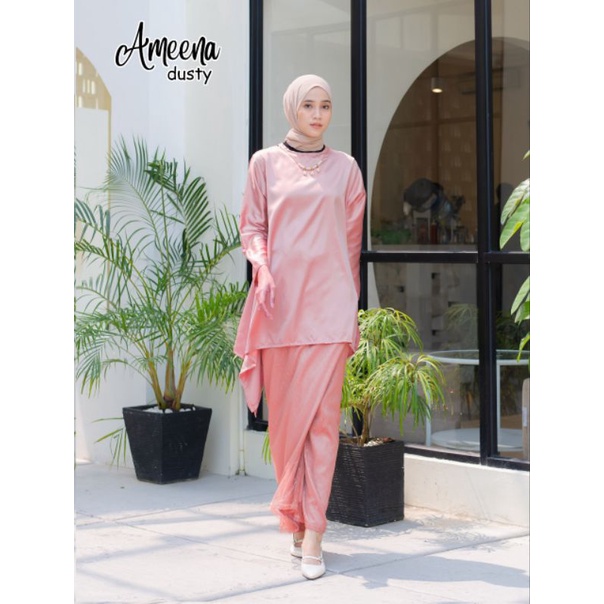 AMEENA set dress gaun wisuda gamis kondangan walimatul bridemaids