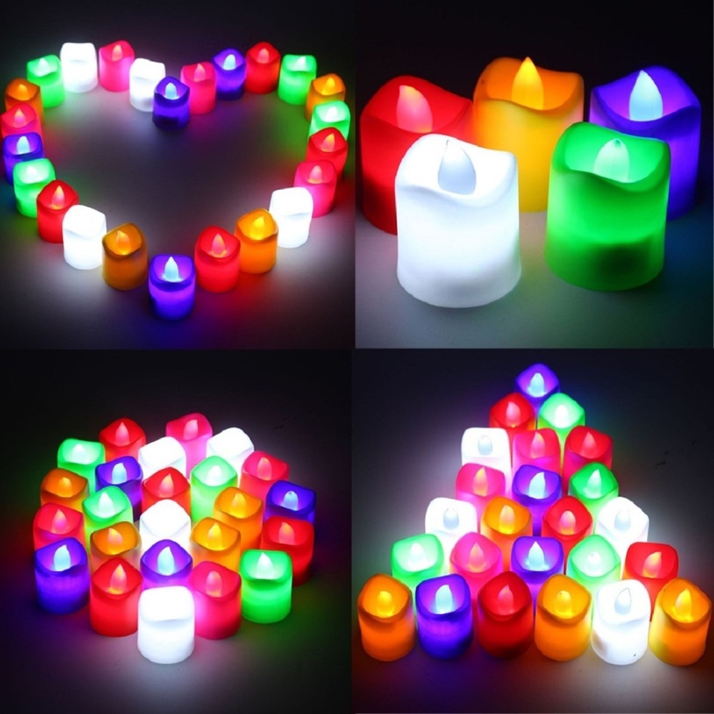 Lampu Lilin Elektrik / Lampu Lilin LED Warna - warni