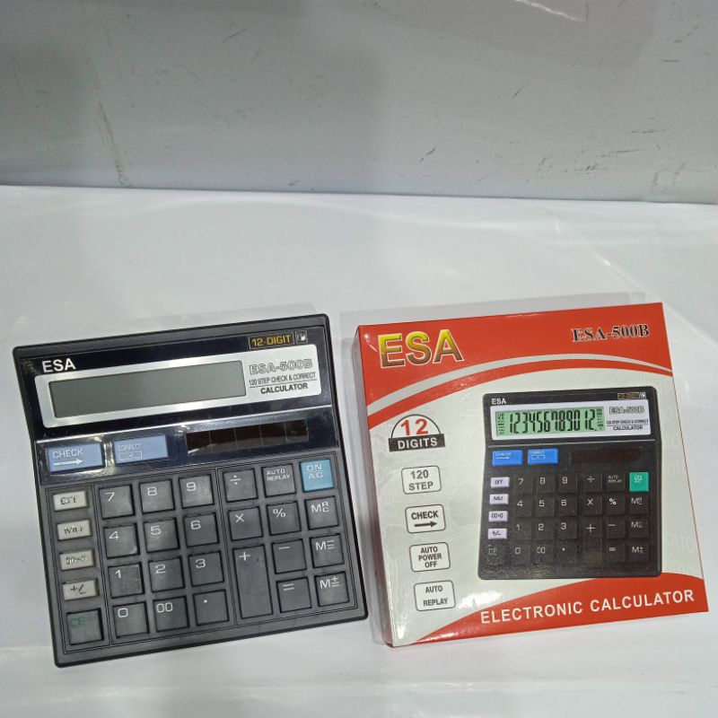 

KALKULATOR/CALKULATOR ESA500B 12DIGIT AUTO REPLAY