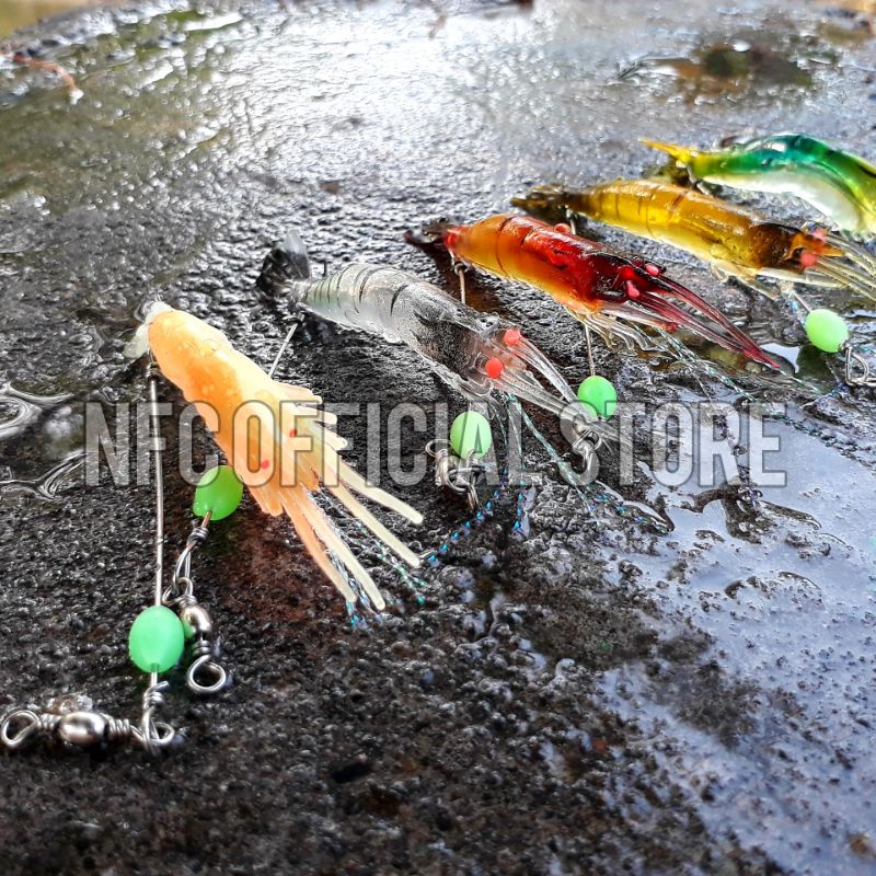 Lure udang Umpan udang Shrimp 8cm / 6gram, Best Design dengan warna Killer