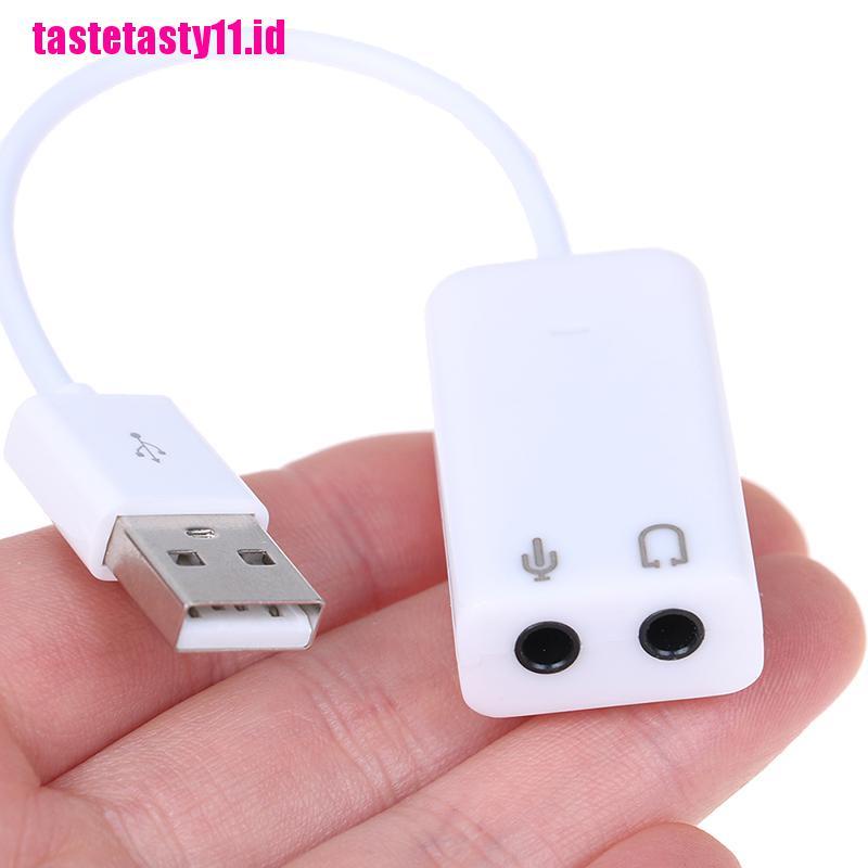 Adapter Sound Card Eksternal USB Audio 7.1 Virtual Channel Dengan Kabel