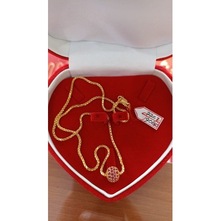 kalung emas kadar 700