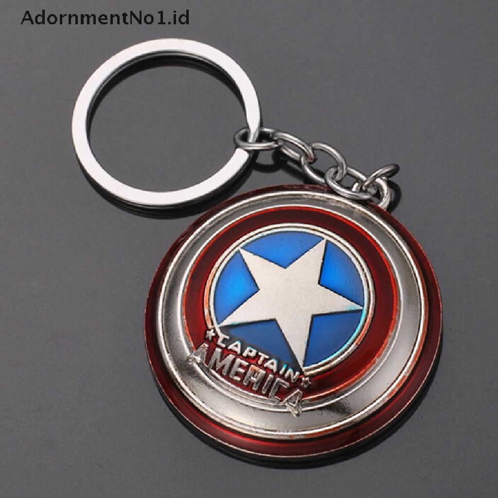 (AdornmentNo1) Gantungan Kunci Bentuk Topeng Marvel Avengers / Spiderman / Iron man Bahan Metal