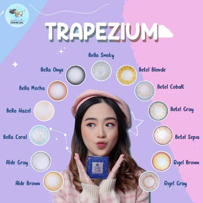 Softlens Trapezium NORMAL [FREE LENSCASE] | Softlens trapezium by Ctk Dia 14.5mm