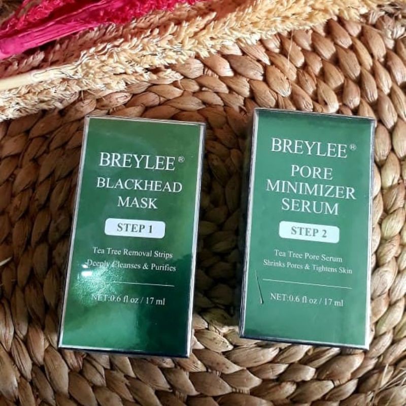 BPOM MASKER KOMEDO BREYLEE  BLACKHEAD MASK STEP 1 & PORE MINIMIZER SERUM