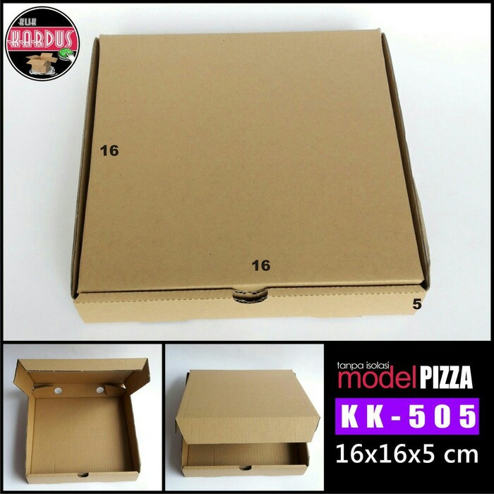 

KARDUS PIZZA 16X16X5CM/PIZZA BOX/KOTAK AKSESORIS/KARDUS SEPATU BAJU