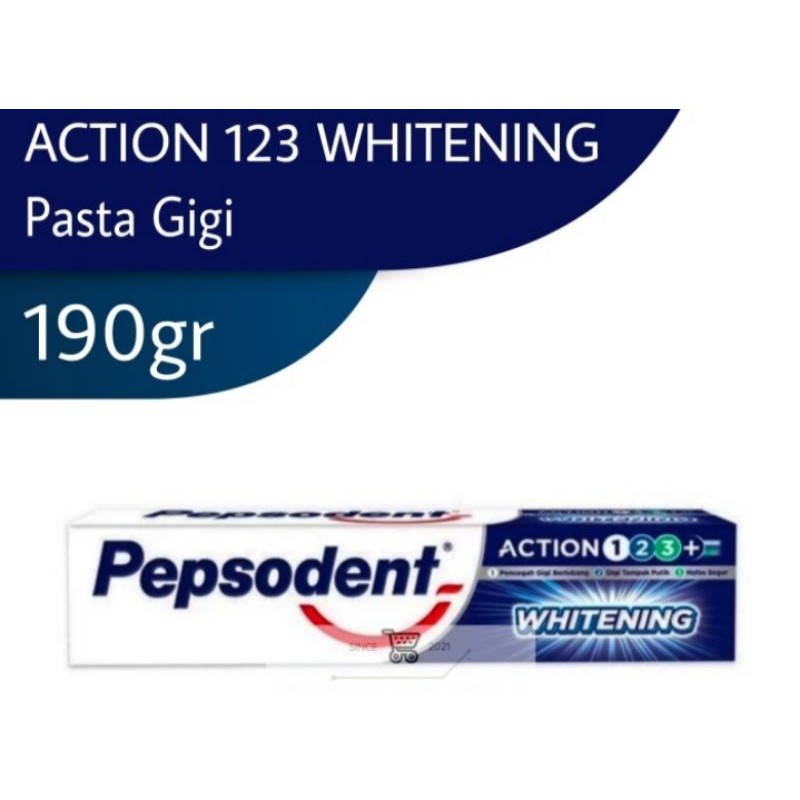 Pepsodent whitening action complete pasta gigi 190 g