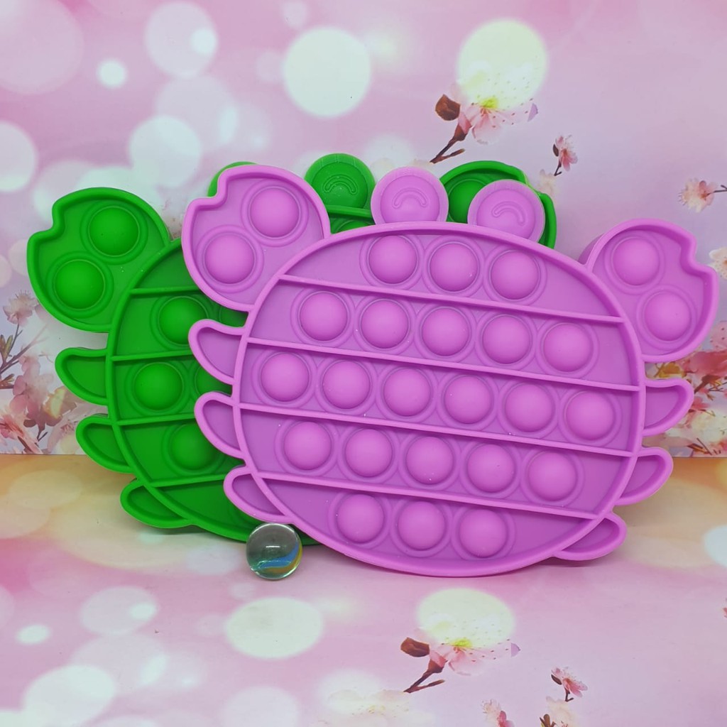 8T NEW FIDGET POP IT MURAH POP IT RAINBOW POP IT VIRAL TIKTOK-CRAB POLOS RANDOM