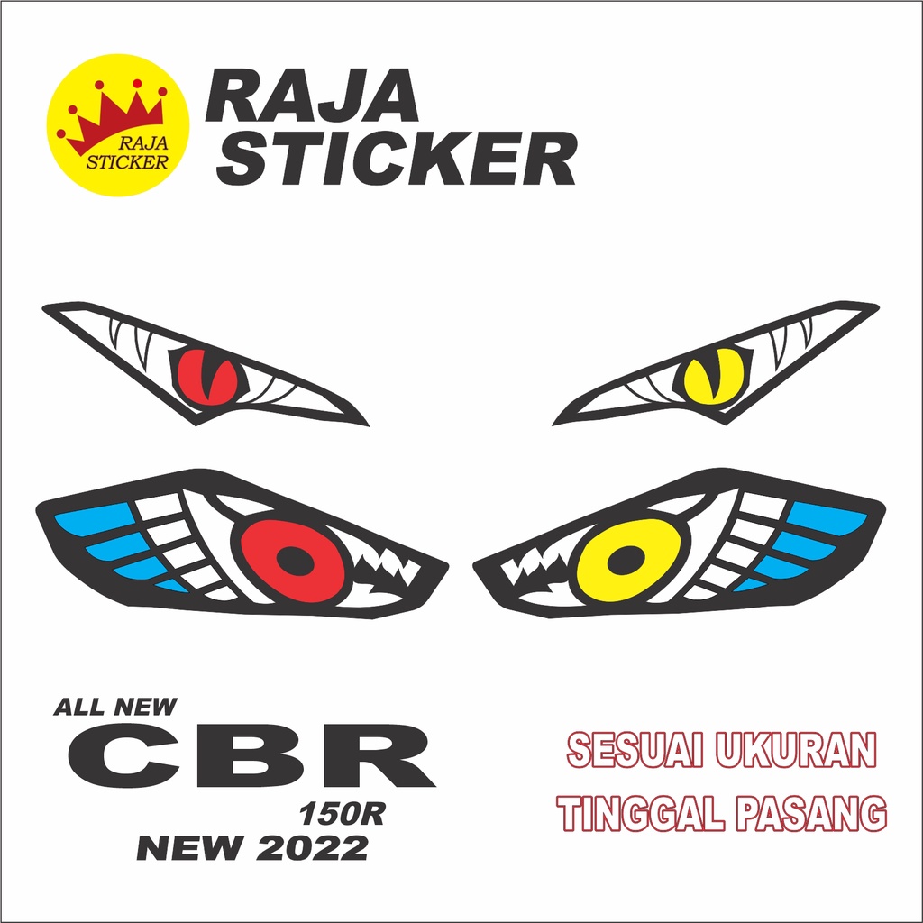 STIKER LAMPU CBR 150R TAHUN 2022