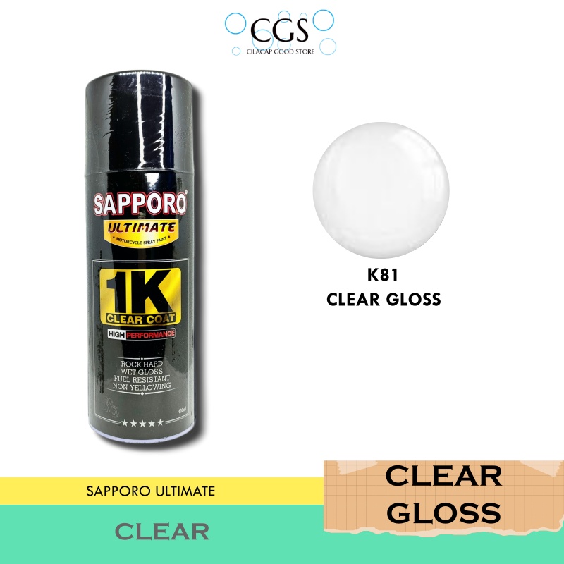 CLEAR GLOSS SAPPORO K81 - clear sapporo k81 - sapporo clear gloss - cler gloss sapporo - pengkilap c