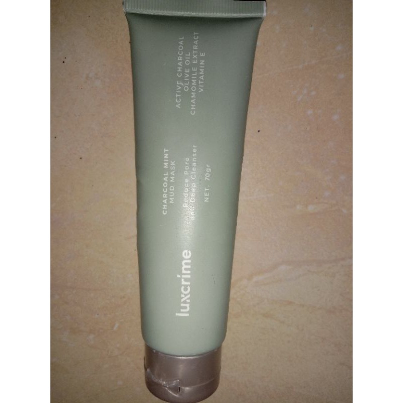 preloved luxcrime charcoal mint mud mask