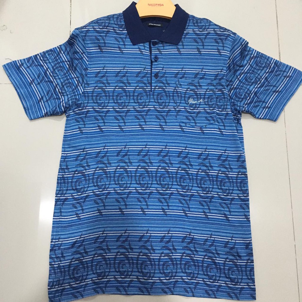 KAOS POLO MAN HASSENDA / KAOS POLO MOTIF / BAJU KERJA PRIA