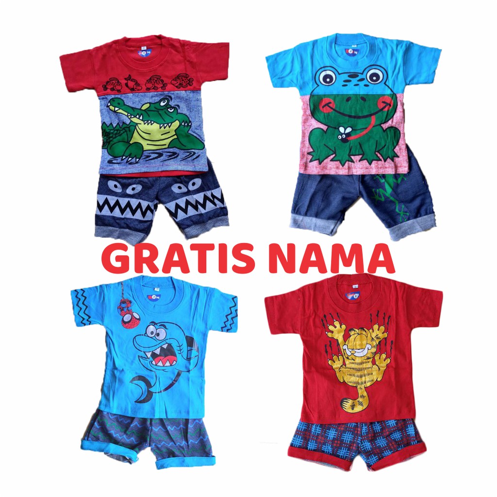 Baju Bayi 3 Pics Satu Transaksi Gratis Sablon Nama 0-18 bulan