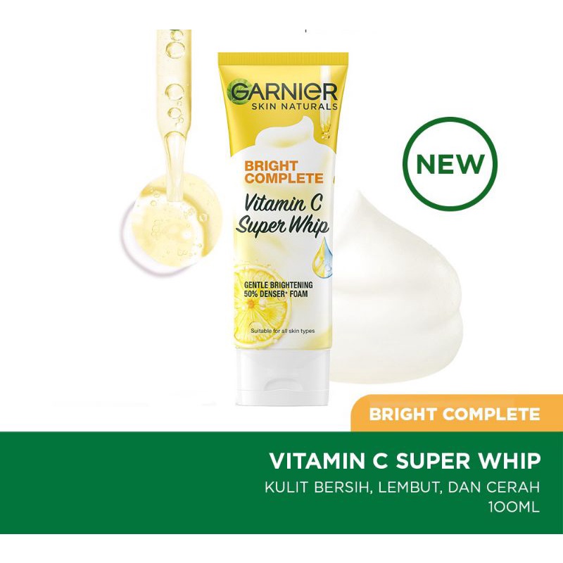 GARNIER Bright Complete Vitamin C Super Whip Foam - 100ml