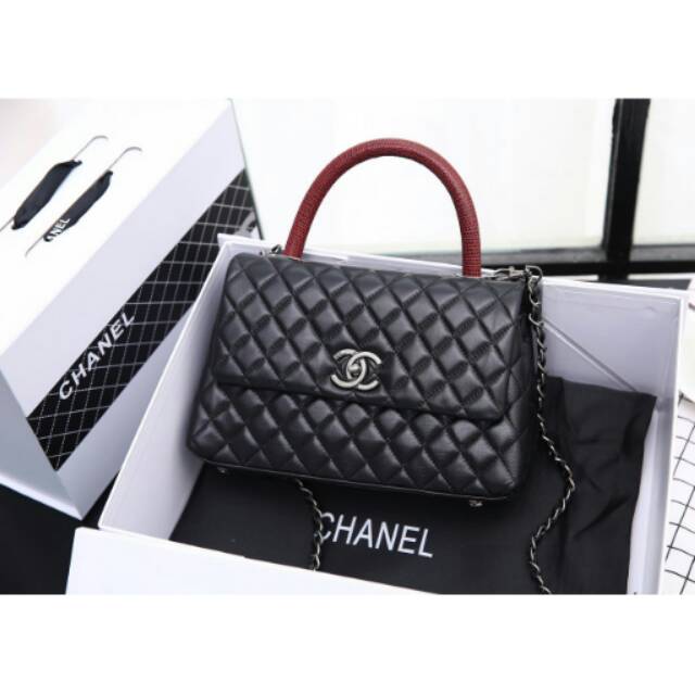 Chanel Coco Ruthenium Metal Bag