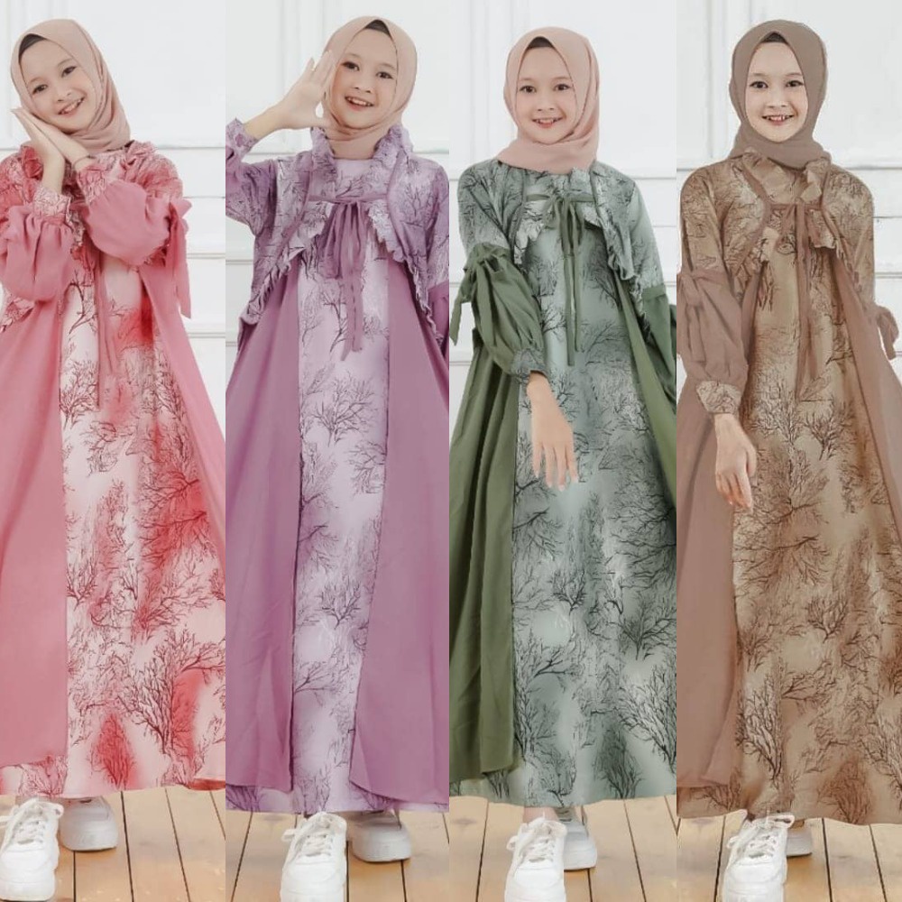 Shila maxi/ Chaca Syar'i Kids/ gamis anak/ baju gamis anak terbaru / baju gamis anak terbaru 2021/ g