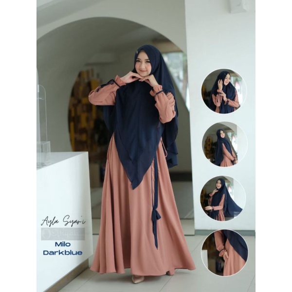 ayla syari by elhijab / gamis murah /gamis cantik kekinian