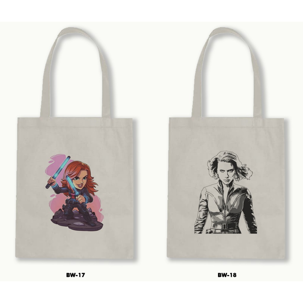 TOTE BAG BLACU - BLACK WIDOW .01