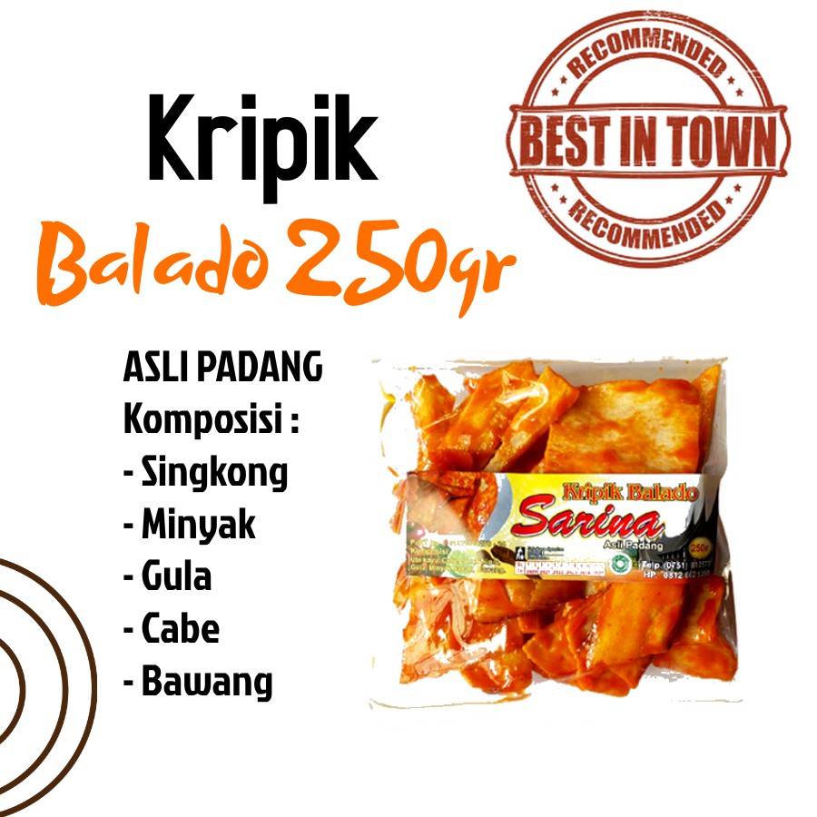 

Keripik Padang Sarina (250 gr)