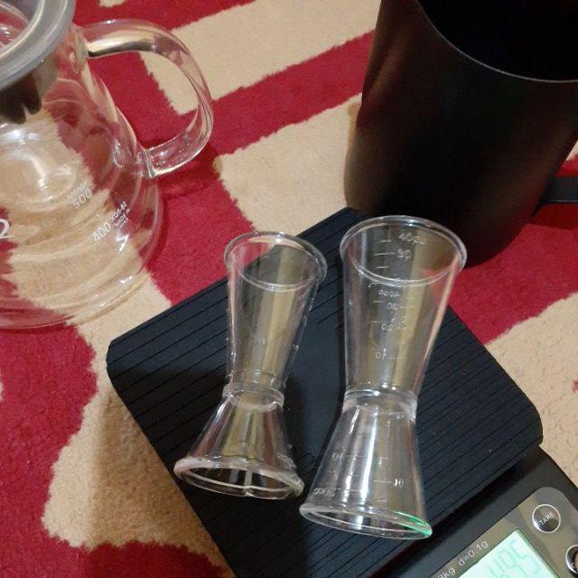 Acrylic Cocktail Jigger - Meassure Cup - Gelas Takar Acrylic