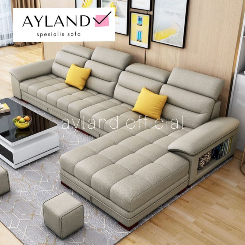 Sofa Terbaru Leter L Minimalis Ruang Tamu Mewah