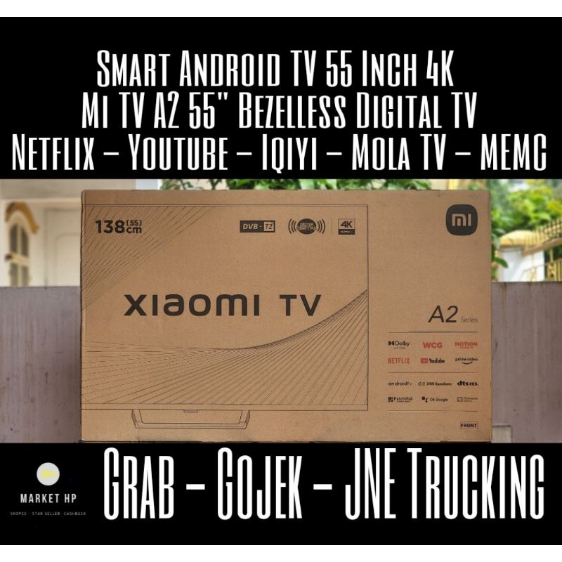 Xiaomi Mi TV A Pro Series 55 Inch GOOGLE TV 4K QLED UHD DVBT2 2025 EDITION KELUARAN TERBARU Garansi Resmi (Medan/Luar Kota)