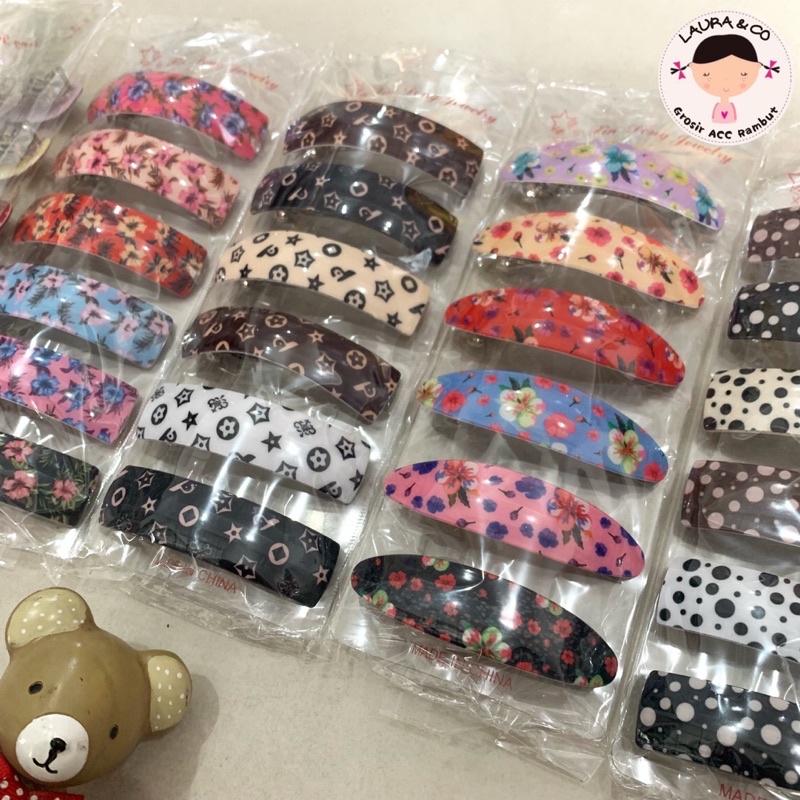 Jepit Otomatis Gel Original 6pc Grosir Korea Berkualitas