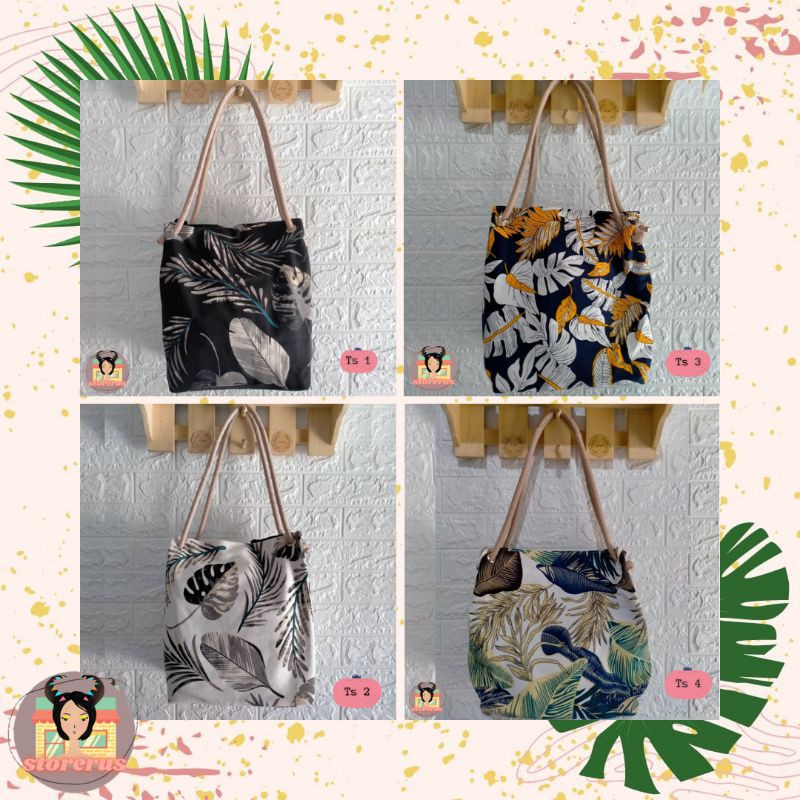 Totebag Kanvas Tali Sumbu, Totebag Sumbu Kanvas, Tas Tote Bag Resleting (Part 1)