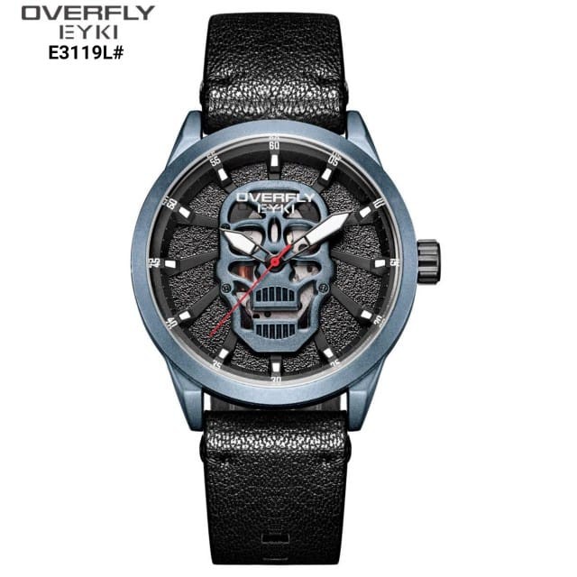 Jam Tangan Overfly Eyki Sport Leather Model E3119L Original Brand