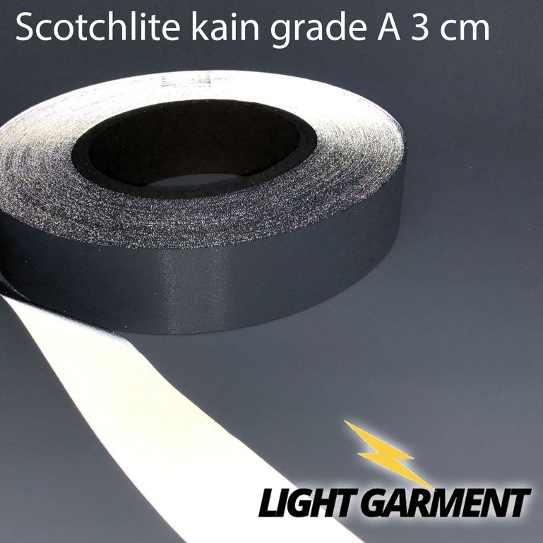 Scotchlite skotlet scotlight pita pemantul cahaya kain jahit A 3 cm per roll