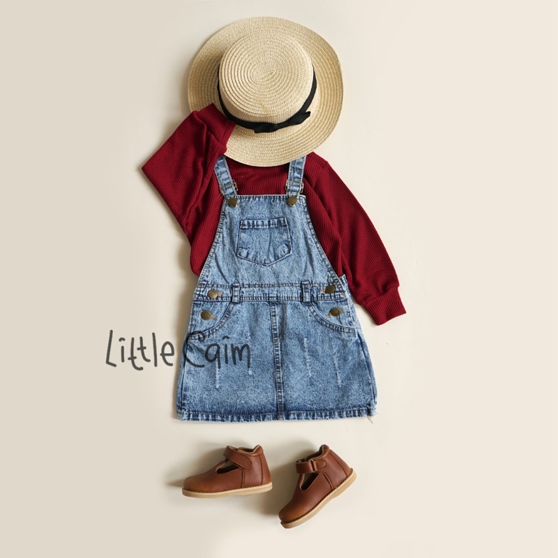 LITTLECAIM - lona skirt overall | overall anak jeans