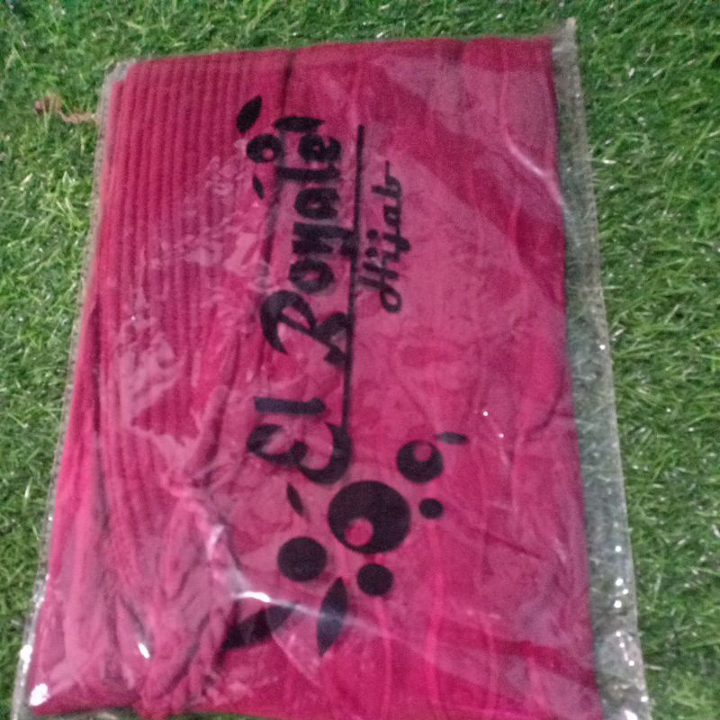 NURI (Plisket gelombang tali Rara full belakang)ORI Elroyale hijab-Maroon