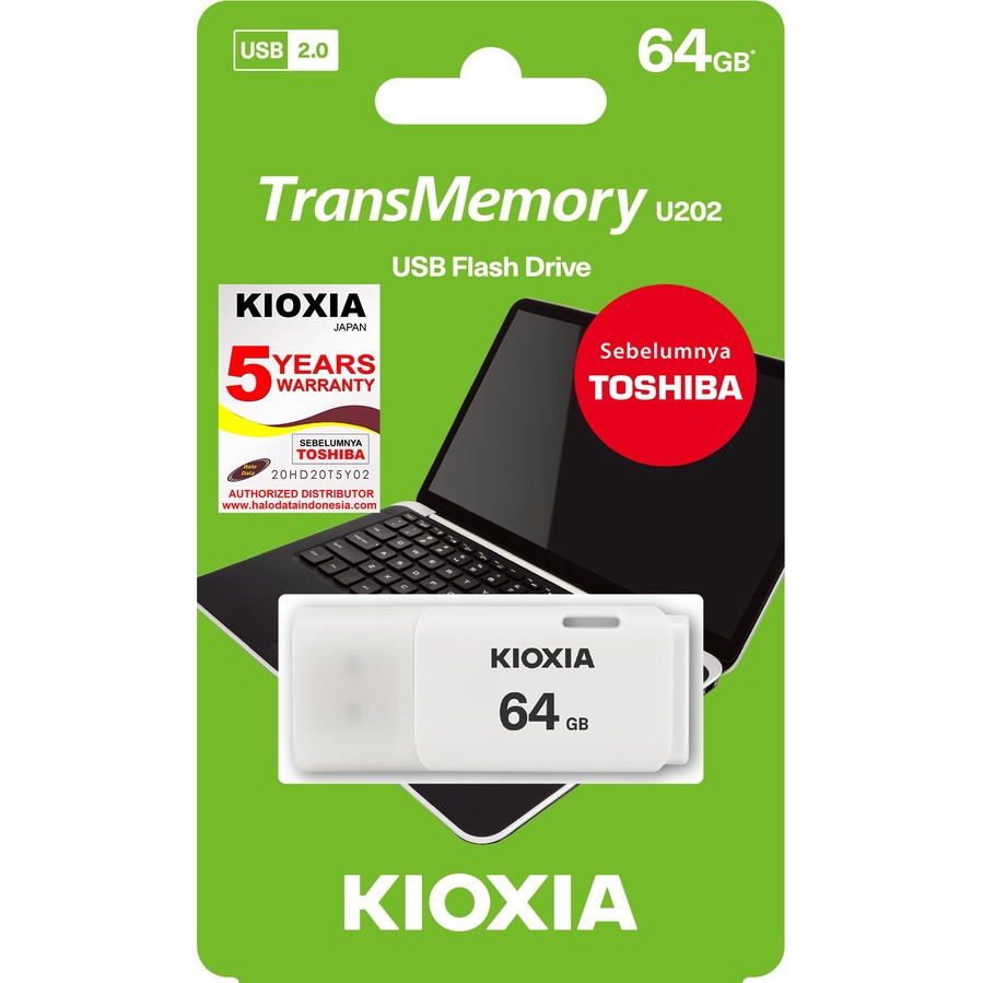 Kioxia Flashdisk 64GB USB 2.0 U202 New Original