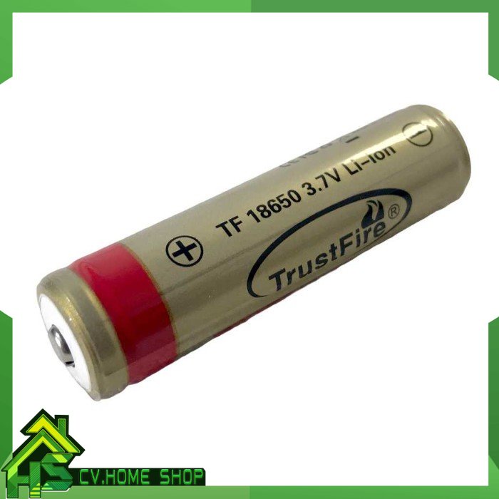 Trustfire Baterai Li-ion 18650 6000mAh 3.7V Button Top - BRC 18650