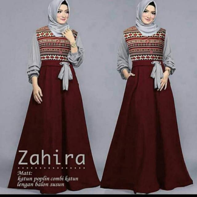 Longdress Gamis Maxi Katun Songket Bagus Etnik Modern
