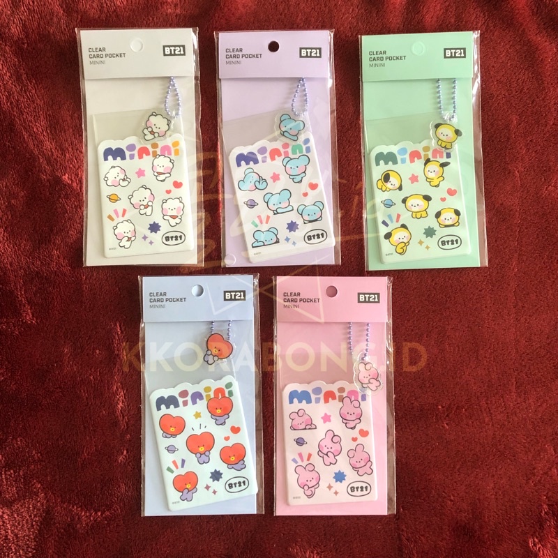 [READY] BT21 Minini Clear Card Pocket