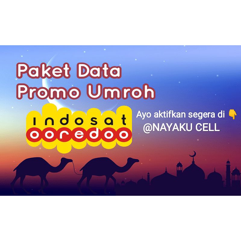 INDOSAT ROAMING UMROH INTERNET 10 HARI sd 45 HARI
