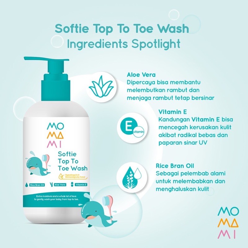 momami softie top to toe wash